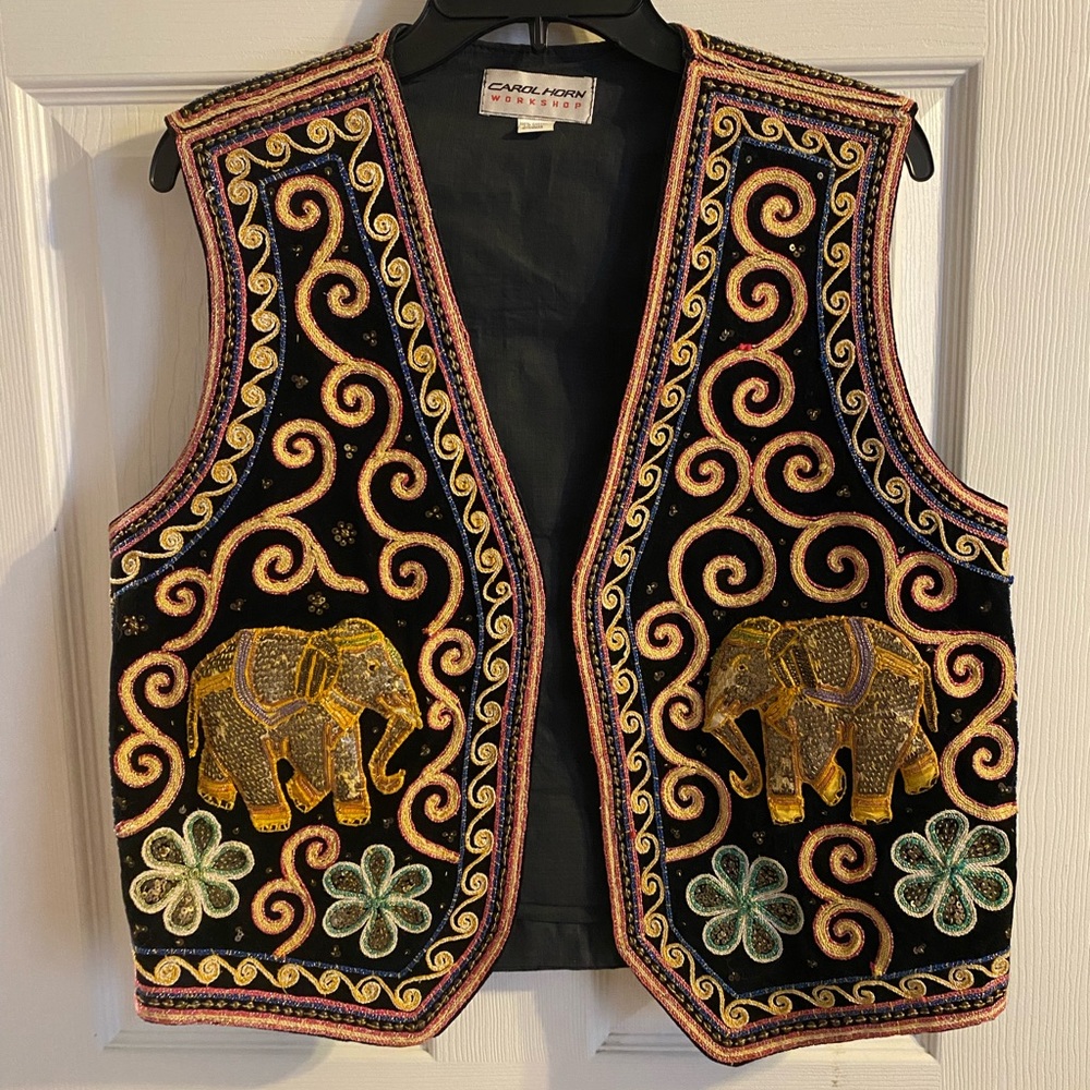 Vintage Carol Horn Elephant Vest